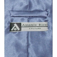 Antonio Ricci Solid French Blue Boja kravate i maramica za muške kravate