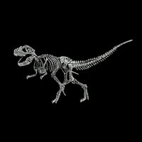Pop Art Muška premium Blend Word Art Majica - Dinosaur T-reke kostur