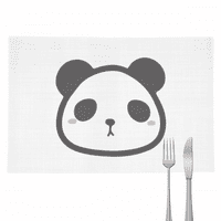Životinjska panda okrugla plišana ljupka mačka placemat jastučić kuhinja tkani toplinski otporni jastuk