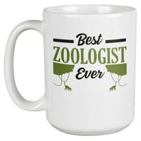 Smiješan najbolji zoolog ikad šolja za kafu i čaj za naučnike ili nastavnike