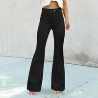 Hlače za žene Trendy Corduroy bljeskali elastični struk donji pantalone plus veličine kabane ženske hlače