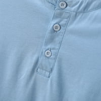 Outfmvch T majice za muškarce Ljeto Ležerne prilike, Majica kratkih rukava Ženske vrhove polo majice za muškarce Plavo
