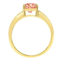 2.0ct jastuk rezan crveni simulirani dijamant 14k žuti zlatni godišnjički angažman prsten veličine 10.5