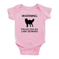 Upozorenje: Zaštićeno saint bernard pasa smiješne dječje odjeće za bebe