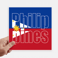 Filipini Država Zastava Naziv naljepnice Oznake zidne slike laptop naljepnica samo ljepilo