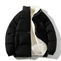 Voncos muške kapuljačke jakne - zatvarač za zatvaranje sa zatvaračem za zatvaranje topla džemper moda tanka montaža casual lagana kaput jakna za muškarce crna veličina 5xl
