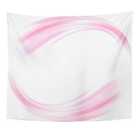 Blend bijeli oblik Sažetak krug ružičasti valovi zidna umjetnost visi tapiserija Početna Dekor za dnevnu sobu spavaća soba spavaonica