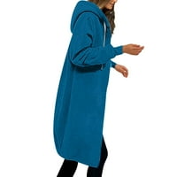 Tking modne ženske casual sa dukseve duge duge tuničke duksere zimske vjetrootporne jakne s kapuljačom
