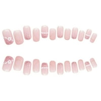 Ponovno zakraćivanje kvadratnih ružičastih lampica na noktima mini cvjetni komplet za nokte sa ljepilom