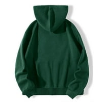 Absuyy zimski kaputi za žene Gothic Style Zip up kapuljač s kapuljačom, ležerna topla obrezana jakna zelena veličina L