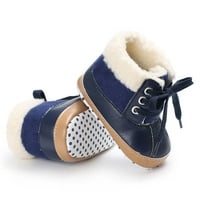 Božićne uštede suwwhwea baby cipele zimske toddler dječake Djevojke Prednji remen zgušnjavati velvet snježne čizme Božićni poklon na klirensu