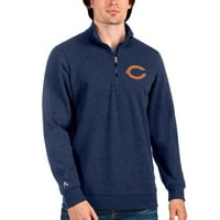 Muška antigua Heatherd Mornary Chicago medvjeda Action Action Quarter-Zip Pulover Duksera