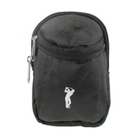 Kugla mini torba, prenosivi najlonski dizajn kuka Crna mala torba za golfere za sportove na otvorenom