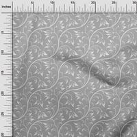 Onuone Georgette viskoza siva tkanina azijski cvjetni blok šivaći materijal za ispis tkanina sa dvorištem
