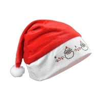 Biplut Božić Santa Claus Pleuche Vez za vez plišani šešir Xmas Party Decoration