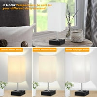 3-boja temperaturne tablice za spavaću sobu Noćnu lampu sa USB priključkom i nacrtnicom za izlaz