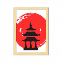 Hram četkica Japansko ukrasno drveno slikarstvo Naslovnica Dekoracija Frame slike A4