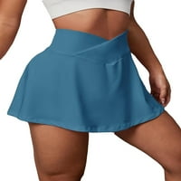 Womens Actitherska sportske suknje i skijanje Skort Solid suknje i skijanje Dusty Blue S