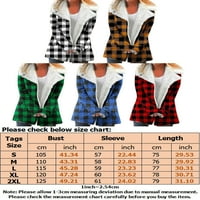 Prednjeg swalk-a Provjerite jednokratnu odjeću s dugim rukavima zadebljana jaknu zadebljanu jaknu niz