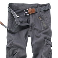 Gašvov teretni hlače za muškarce Muška labava multi-džepna opterećena pantalone na otvorenom Ležerne