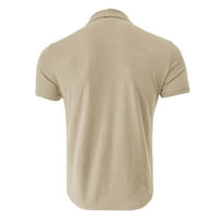 Odeerbi Turtleneck Majice kratkih rukava za muškarce Modni casual čvrstih malih mršavih najneveznijih sportskih bluza maslina