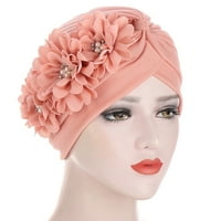 Turbana cvijeća elegantna: elastična mekana beanie headwrap za gubitak kose za dame