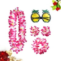 Havajiine ananas naočale za oči Zamijebne kozmetičke naočale Prekrasna narukvica za cvijeće Garland