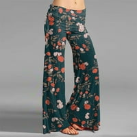 GDFUN ženske cvjetne leptirske ležerne hlače, pantalone za modne modne hlače široke pantalone na širim