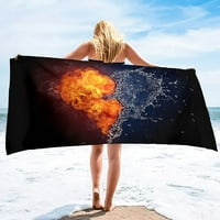 Art Poster Plaster ručnik za plažu prevelizirani super upijajući pijesak debela ručnik za plažu od mikrofibrani