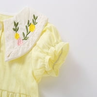 Adviicd mjeseci Djevojka odjeća ovratnik Djevojke Baby BodySuit Pan Ramper Odjeća Ležerne prilike cvjetne