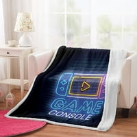 GamePad Blaket Cool Game Poklon igra Regulator Blaket Ultra Gaming Video igra Mekane deke za kauč za spavaću sobu