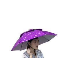 Pgeraug bejzbol kape višebojni vanjski sklopivi dvostruki kišobran za sunčanje kampiranje pešama za žene za žene ljubičaste
