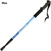 Stilovi vanjski aluminijski prijenosni kamp planinarski alat sklopivi štapići za hodanje Teleskopski štap preklopi trekking stubovi plave boje