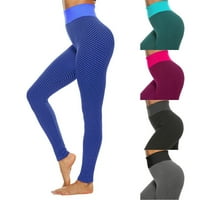 Aufmer Hlače za žensko čišćenje elastičnih struka Sportske hlače duge obične joge hlače za žene Ženske rastezanje Yoga Fitness Trčanje teretane Potpuno Dužina Aktivne hlače