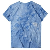 Voncos Womens Tops Clearence-majica Tees Funny Slatka majica kratkih rukava Tie-dye TOPS Bluuse Poklon