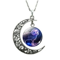 Pgeraug pokloni za žene sastavljanje Moon ogrlice pokloni za mamu poklon za svoje djevojke Žene Ogrlice D