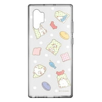 Galaxy Note plus Case Sanrio Clear TPU meka Jelly Cover - Marumofubiyori uzorak bijeli