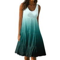 Ljetne haljine Moda Žene Ležerne prilike ljeti ispisano suknje od labave gradijentne plaže Mini haljina