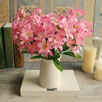 Buket umjetni lažni mini lily cvjetni biljni kućni ured za vjenčani zabava