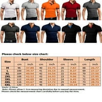 WRCNOTE MAN MUŠKA MUŠKA LJETNO POLO TOPS Skraćena lagana majica na otvorenom Slim Fit T