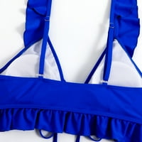 Kupaći odijela Ženska odmaralište Nosite odjeću za plažu Split kupaći kostim bikini plavi l