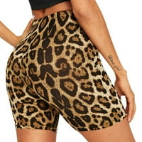 Adarl Women Snake Leopard tiskani Casual High Squik Slim Biker Hotsas sportske hlače