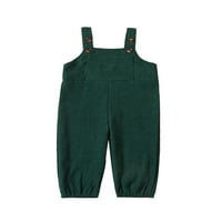 Toddler Kids Boy BIB kombinezon Solid Color Corduroy Suspender Hlače hlače Halter Halter Romaper Donja