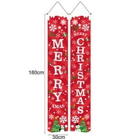 Božićni ukrasi Merry Božićni potpis za banner, božićni trijem Baner Sretna Nova godina Pleteni znakovi