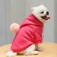 Jiaroswwei Puppy Hoodie Labavi vjetrovitni ležerni kaput sa dva nogu za jesen