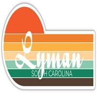 Lyman South Carolina Frižider Magnet Retro Vintage Sunset City 70s Estetski dizajn