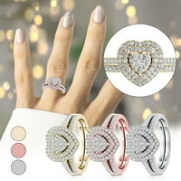 Cuhas prsten u obliku prstenaste prsten za žene Inde prsten za prste modni par prsten set nakit poklon
