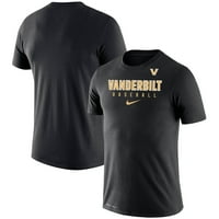 Muški Nike Black Vanderbilt Commodores Baseball Legend Performance Majica