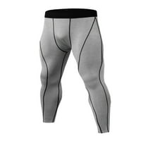 Glookwis MENS kompresijske hlače Ležerne tanke ploče Aktivni fitness Teretani tajice Solid Color Line