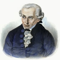 Immanuel Kant. Ngerman Filosofher. Njemačko graviranje, 1791. Ispis plakata